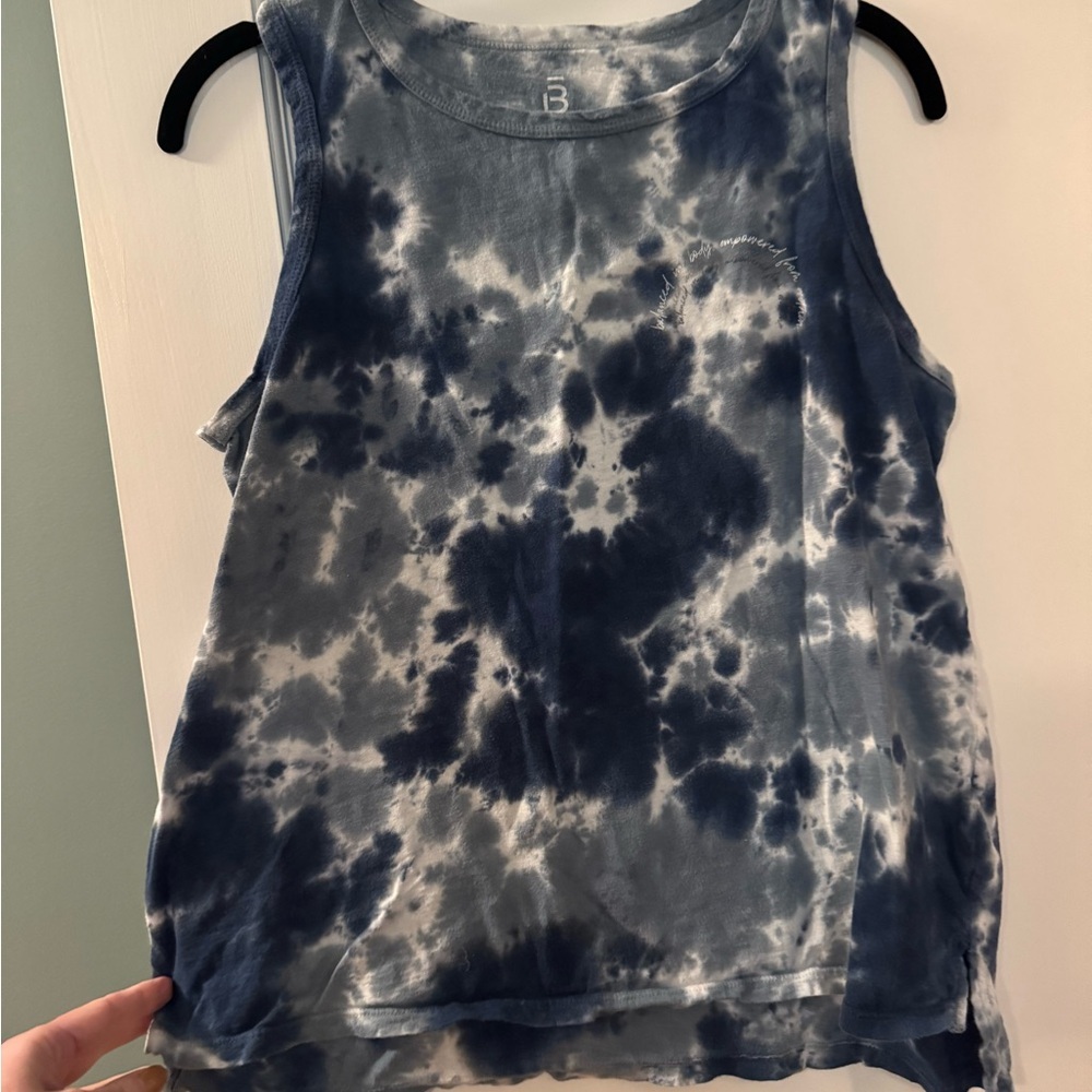 Barre3 Blue Tie-Dye Tank